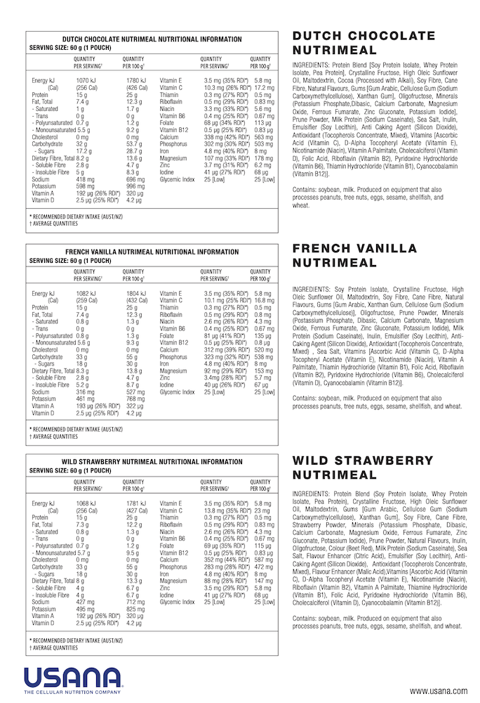 anz reset usana supplement facts 1