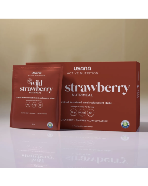 USANA Bulk Nutrimeal Pouches - Wild Strawberry (28 pouches)